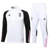 Juventus Trainings Sweatshirt Pak Quarter-zip 2023-24 Witte - Heren